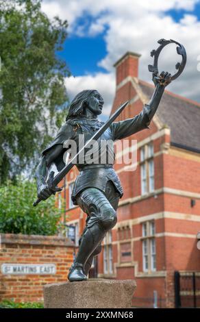 Statue du roi Richard III, (1452-1485), St Martins East, Leicester, Leicestershire, Angleterre, Royaume-Uni Banque D'Images