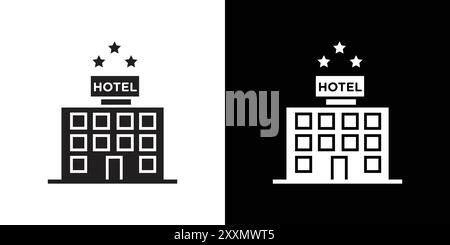 Collection de logo vectoriel d'icône d'hôtel 3 étoiles ou groupe de pack groupé Illustration de Vecteur