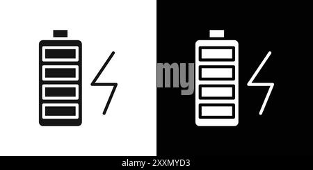 Collection de logo vectoriel d'icône de batterie de chargement ou groupe de pack groupé Illustration de Vecteur