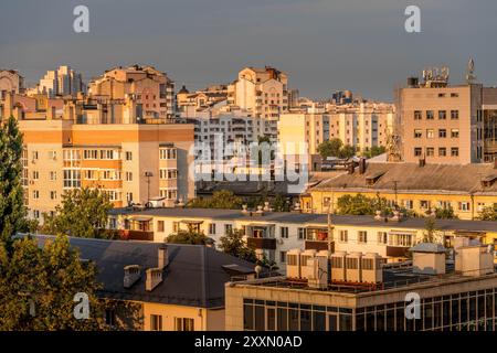 La vue panoramique du Belgorod, la ville de l'ouest de la Russie, à la frontière avec l'Ukraine Banque D'Images