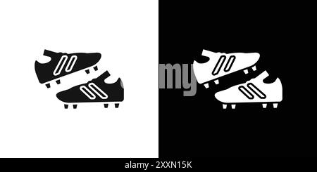 football chaussures de football icône de vecteur logo collection ou groupe de pack de paquet Illustration de Vecteur