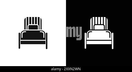 Collection de logo vectoriel d'icône de lit simple ou groupe de pack de paquet Illustration de Vecteur