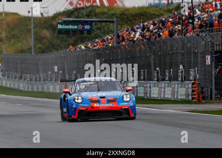 Zandvoort, pays-Bas. 24 août 2024. #19 Lirim Zendeli (d, Ombra), Porsche Mobil 1 Supercup au circuit Zandvoort le 24 août 2024 à Zandvoort, pays-Bas. (Photo de HOCH Zwei) crédit : dpa/Alamy Live News Banque D'Images