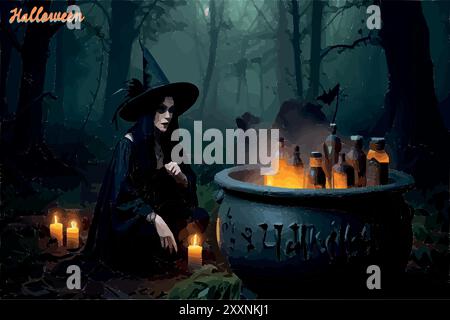 Que votre Halloween soit plein de Frights et de délices! Illustration de Vecteur