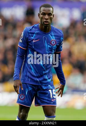 Wolverhampton, Royaume-Uni. 25 août 2024. Nicolas Jackson de Chelsea lors du match de premier League à Molineux, Wolverhampton. Le crédit photo devrait se lire : Andrew Yates/Sportimage crédit : Sportimage Ltd/Alamy Live News Banque D'Images