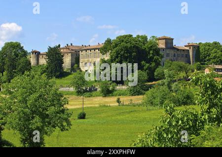 Château d'Agazzano, château d'Agazzano 01 Banque D'Images