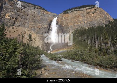 Parc national Takakkaw Falls im Yoho, en Colombie-Britannique Banque D'Images