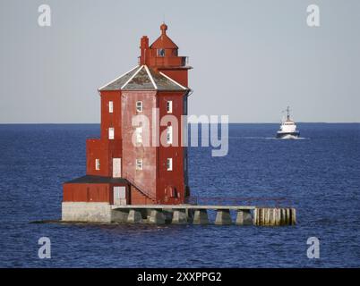 Phare de Kjeungskjaer fyr Banque D'Images