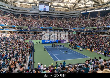 Flushing NY, États-Unis. 24 août 2024. US Open 2024 Arthur Ashe Kids’ Day Banque D'Images