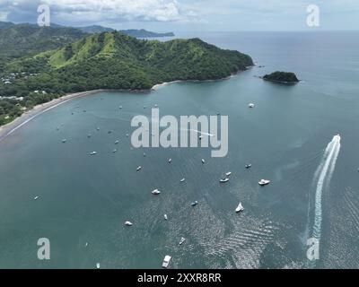 Vue aérienne de Coco Beach à Guanacaste, Costa Rica Banque D'Images