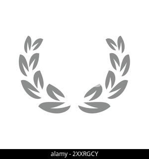 Icône vectorielle Laurel Wreath. Certificat et symbole de qualité. Illustration de Vecteur