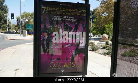 Los Angeles, Californie, USA 20 août 2024 Oscars bus Stop avec Ryan Gosling le 20 août 2024 à Los Angeles, Californie, USA. Photo de Barry King/Alamy Stock photo Banque D'Images