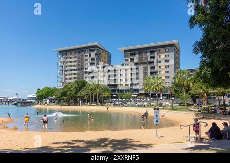 Waterfront Lagoon, Darwin Waterfront Precinct, ville de Darwin, territoire du Nord, Australie Banque D'Images