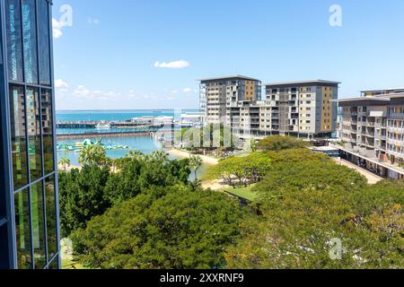 Waterfront Lagoon, Darwin Waterfront Precinct, ville de Darwin, territoire du Nord, Australie Banque D'Images