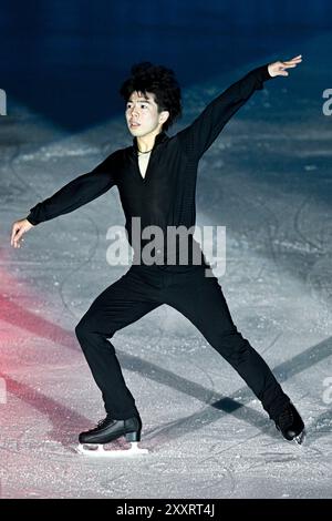 Shun SATO (JPN), au Japanese Dream - Ice Gala, à Acinque Ice Arena, le 15 août 2024 à Varèse, Italie. Crédit : Raniero Corbelletti/AFLO/Alamy Live News Banque D'Images