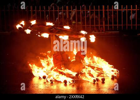 La dernière grande procession de l'Esala Perahera (la procession du Grand Randoli) à Kandy, Sri Lanka, le 18 août 2024. (CTK photo/Petr Svancara) Banque D'Images