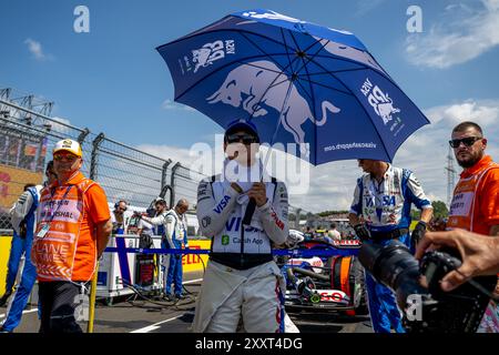 HUNGARORING, HONGRIE - 21 JUILLET : Yuki Tsunoda, Racing Bulls du Japon lors du Grand Prix de Hongrie à Hungaroring le dimanche 21 juillet 2024 à Mogyorod, Hongrie. (Photo de Michael Potts/BSR Agency) crédit : Orange pics BV/Alamy Live News Banque D'Images