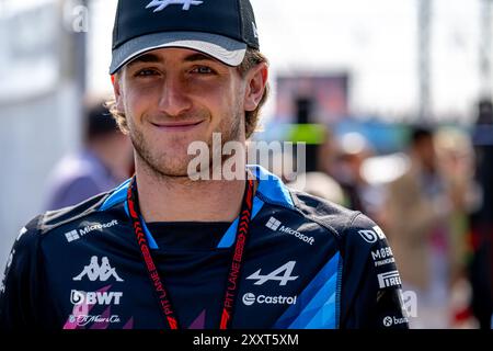 CIRCUIT ZANDVOORT, PAYS-BAS - AOÛT 25 : Jack Doohan, le pilote de réserve de l'équipe Alpine, lors du Grand Prix des pays-Bas au circuit Zandvoort le dimanche 25 août 2024 à Zandvoort, pays-Bas. (Photo de Michael Potts/BSR Agency) Banque D'Images