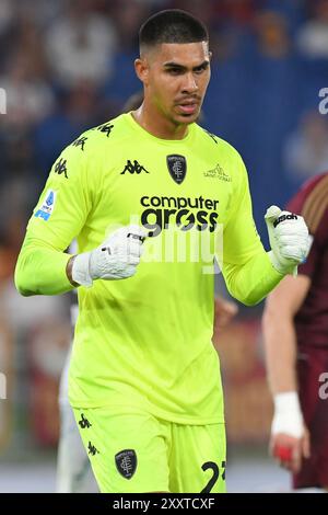 Rome, Latium. 25 août 2024. Devis Vasquez d'Empoli lors du match de Serie A entre Roma et Empoli au stade olympique, Italie, le 25 août 2024. Crédit crédit : massimo insabato/Alamy Live News Banque D'Images