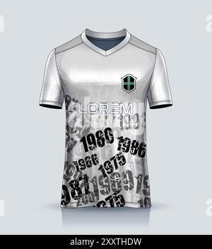 illustration, habillement, vêtement, texture, arrière-plan, mode, modèle, vecteur, abstrait, e-sport, modèle de sport, baseball, maillot, basket-ball, t shir Illustration de Vecteur