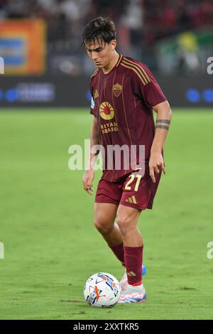 Rome, Latium. 25 août 2024. Paulo Dybala de L'AS Roma lors du match de Serie A entre Roma et Empoli au stade olympique, Italie, le 25 août 2024. AllShotLive Credit : Sipa USA/Alamy Live News Banque D'Images