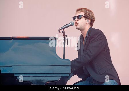 Hongrie 7 août 2024 Tom Odell en concert au Festival Sziget à Budapest © Andrea Ripamonti / Alamy Banque D'Images