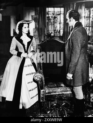 MERLE OBERON : Cathy et DAVID NIVEN : Edgar Linton dans WUTHERING HEIGHTS 1939 réalisateur WILLIAM WYLER roman Emily Bronte scénario Ben Hecht et Charles MacArthur musique Alfred Newman The Samuel Goldwyn Company / United Artists Banque D'Images