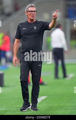 Milan, Italie. 17 août 2024. Luca Gotti lors du match de football Serie A entre Inter et Lecce au stade San Siro de Milan, Italie du Nord - samedi 24 août 2024. Sport - Soccer . (Photo de Spada/Lapresse) crédit : LaPresse/Alamy Live News Banque D'Images