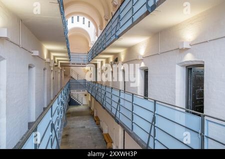 Intérieur de la prison victorienne à Lincoln Castle, Lincoln, Lincolnshire, Angleterre, Royaume-Uni Banque D'Images