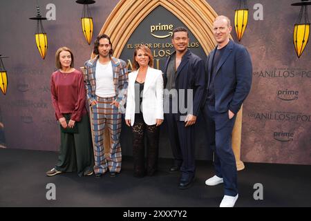 Madrid, Espagne. 26 août 2024. Ismael Cruz Cordova, Maxim Baldry lors de l'appel photo El Señor de Los Anillos''Los Anillos del Poder'' à Madrid 26 août 2024 crédit : CORDON PRESS/Alamy Live News Banque D'Images