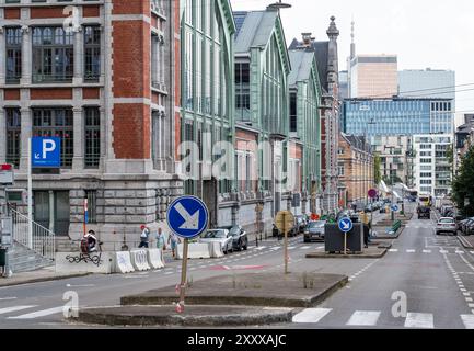 Bruxelles, Belgique, 25 juillet 2024 - le dépôt royal à la Gare maritime de Tour et taxis Banque D'Images