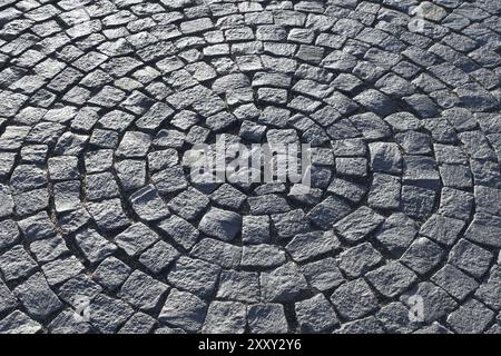 Fragment d'un trottoir sous la forme d'un cercle Banque D'Images