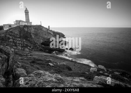 Faro Cabo Mayor en Espagne Banque D'Images