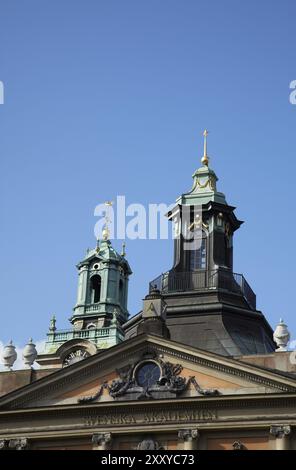 Nobelmuseum & Storkyrka, Stockholm Banque D'Images