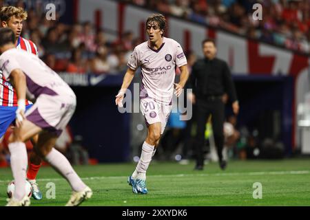 Madrid, Espagne. 25 août 2024. Bryan Gil (Girona) Football/Football : Espagnol 'LaLiga EA Sports' match entre le Club Atletico de Madrid 3-0 Girona FC à l'Estadio Civitas Metropolitano de Madrid, Espagne . Crédit : Mutsu Kawamori/AFLO/Alamy Live News Banque D'Images