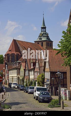 Europe, Allemagne, basse-Saxe, région métropolitaine de Hambourg, Lueneburg, auf dem Meere, église Saint-Michel, Hambourg, Hambourg, République fédérale de Germa Banque D'Images