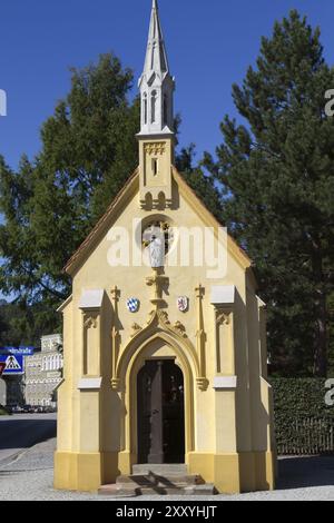 Max Emanuel Chapel dans le château douves am Inn, Bavière Banque D'Images