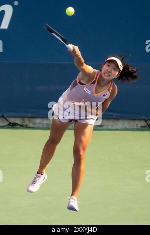 Flushing Meadows, New York, États-Unis. 26 août 2024. Moyuka Uchijima (JPN) participe à la première ronde de l'US Open Tennis 2024. Crédit : Aflo Co. Ltd./Alamy Live News Banque D'Images