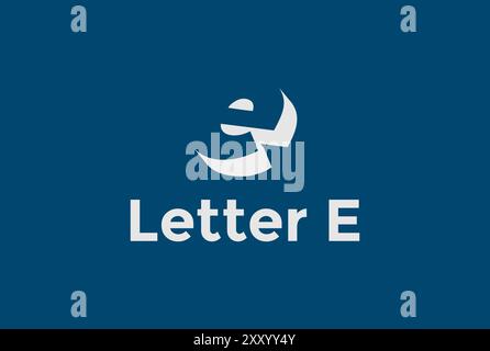 Simple minimaliste moderne lettre initiale E logo Design vecteur Illustration de Vecteur
