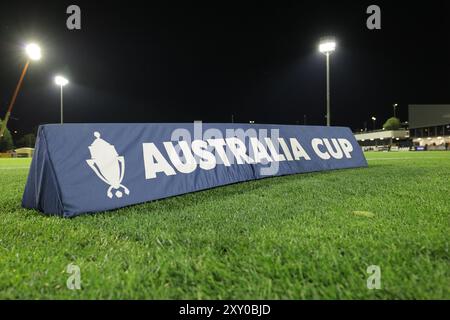 Richlands, Australie. 27 août 2024. Richlands, 27 août 2024 : vue générale à l'intérieur du stade avant le match entre le Lions FC et les Western Sydney Wanderers lors de la manche de la Coupe d'Australie 16 au Luxury Paints Stadium Matthew Starling (Promediapix/SPP) crédit : SPP Sport Press photo. /Alamy Live News Banque D'Images