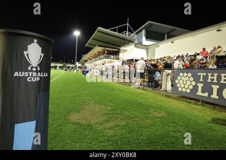 Richlands, Australie. 27 août 2024. Richlands, 27 août 2024 : vue générale à l'intérieur du stade avant le match entre le Lions FC et les Western Sydney Wanderers lors de la manche de la Coupe d'Australie 16 au Luxury Paints Stadium Matthew Starling (Promediapix/SPP) crédit : SPP Sport Press photo. /Alamy Live News Banque D'Images