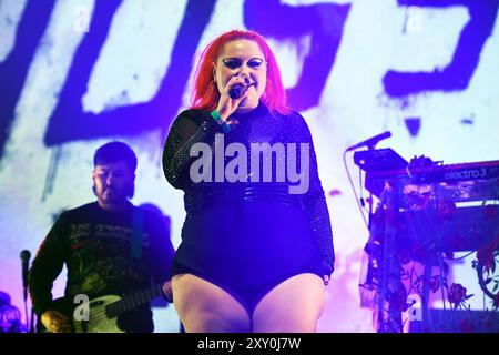LONDRES, ANGLETERRE - AOÛT 25 : Beth Ditto de « Gossip » jouant à ALL POINTS EAST, Victoria Park le 25 août 2024 à Londres, Angleterre. CAP/MAR ©MAR/CA Banque D'Images