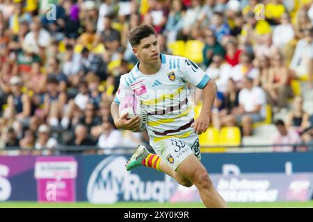 La Rochelle, France. 24 août 2024. Paris Sevens v Perpignan Sevens lors du In Extenso Super Sevens Rugby le 24 août 2024 à la Rochelle, France - photo Damien Kilani/DK Prod/DPPI crédit : DPPI Media/Alamy Live News Banque D'Images