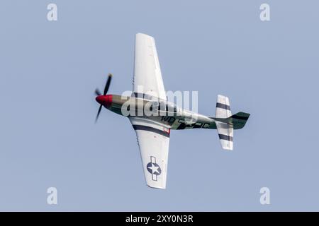 P-51 Mustang, chasseur à longue portée utilisé pendant la seconde Guerre mondiale Banque D'Images