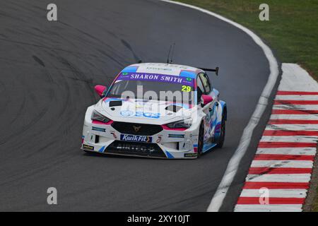 Scott Sumpton, Cupra Leon, Restart Racing, Round 22, BTCC, British Touring car Championship, manches 22, 23 et 24 de la saison 2024, 25 août 2024 Banque D'Images