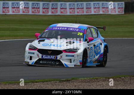 Scott Sumpton, Cupra Leon, Restart Racing, Round 22, BTCC, British Touring car Championship, manches 22, 23 et 24 de la saison 2024, 25 août 2024 Banque D'Images