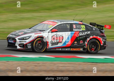 Donington Park, 25 août 2024, Nick Halstead, pendant la course BTCC Donington Park, Derby, East Midlands Banque D'Images