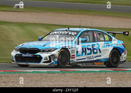 Donington Park, 25 août 2024, Jake Hill, pendant la course BTCC Donington Park, Derby, East Midlands Banque D'Images