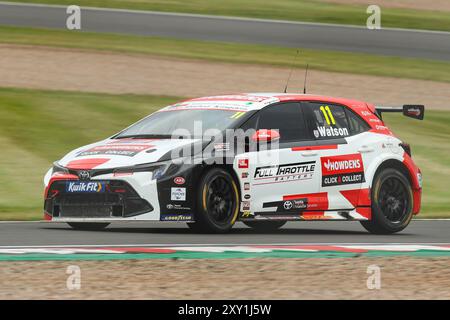 Donington Park, le 25 août 2024, Andrew Watson, pendant la course BTCC Donington Park, Derby, East Midlands Banque D'Images