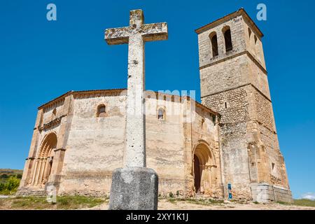 Église médiévale templière de Vera Cruz. Ségovie, Castilla Leon, Espagne Banque D'Images